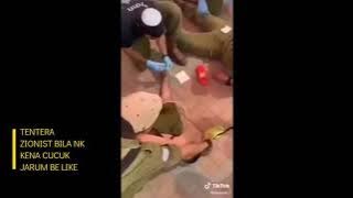 Tentera israhell takut jarum 😂😂😂