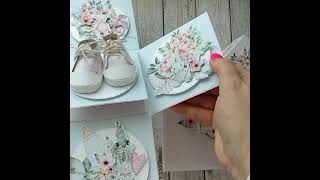 Exploding box na urodziny dla dziewczynki- scrapbooking