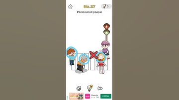 Brain 🧠 out Game 🎮 level 27=Point out all people. solution