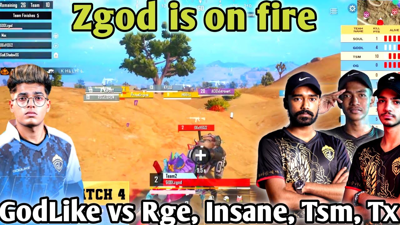 GodLike vs RGE, Insane, Tx, Tsm Fight in Scrims | Zgod is on fire 
