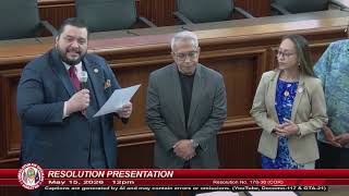 Resolution Presentation - Senator Jesse A. Lujan - May 15, 2026 12PM