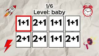 Math on beat!🤯 | 🔥 (say the word on beat challenge) | 📈 Level: baby-student-professor screenshot 1