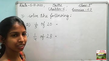 #maths #ncert #cbse                                   Class 3rd, Mathematics, ch-6, Fraction, ex-6.3