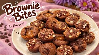 Easy Brownie Bites 🤍 bake with me