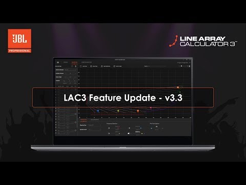 JBL Line Array Calculator 3.3 Update