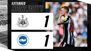 Newcastle United 1 Brighton 1 | EXTENDED Premier League Highlights