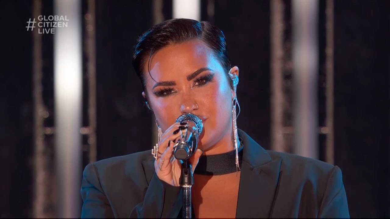 Demi Lovato   Anyone Live Performance in LA  Global Citizen Live 2021