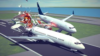 Airport Accidents, Helicopter Crashes \& Air vs Ground Combat #2 | Besiege