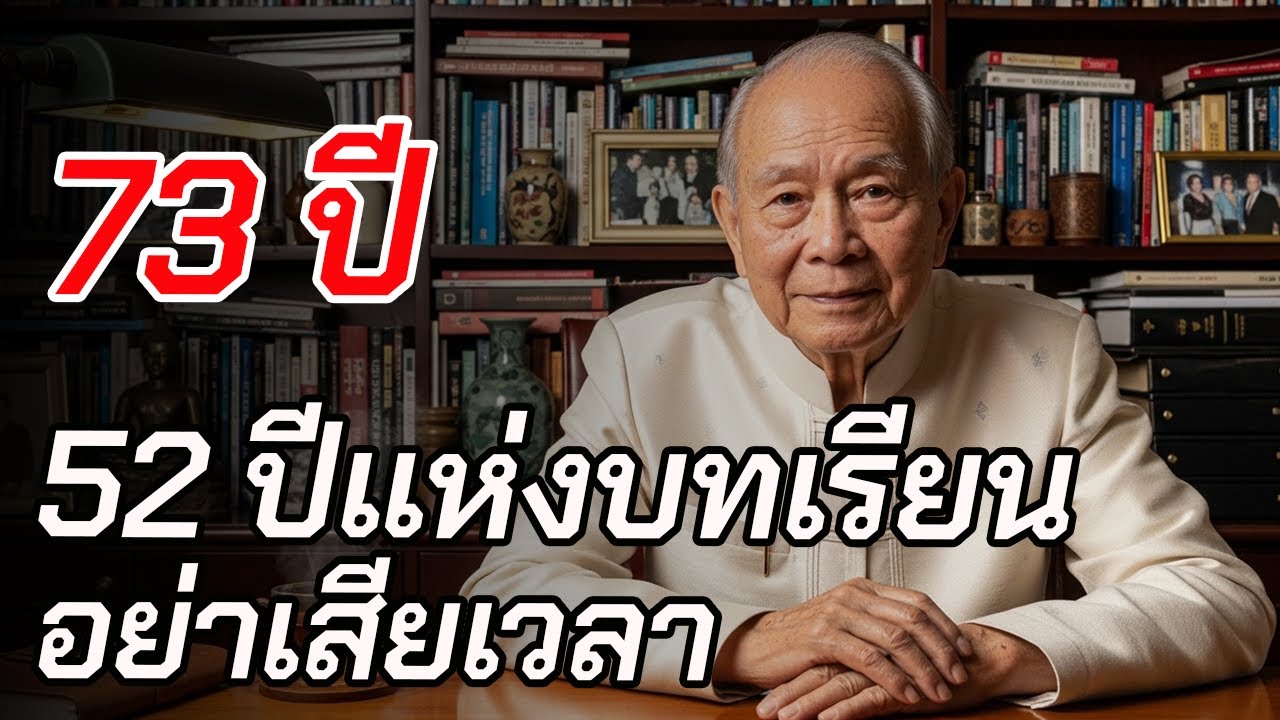 ผมอายุ 73 ปี ใช้เวลา 52 ปีถึงจะเข้าใจเรื่องนี้ อย่าปล่อยชีวิตคุณให้เสียเปล่า