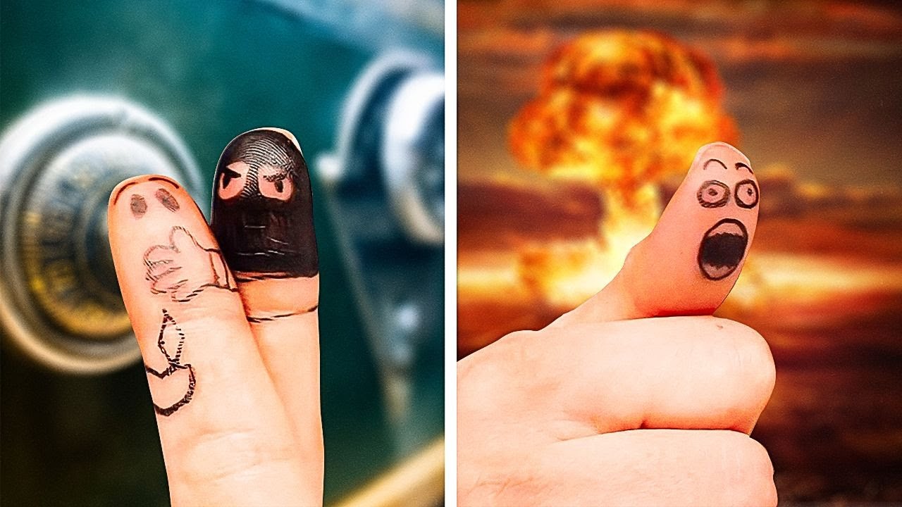 30+ FUNNY FINGER DRAWINGS to entertain yourself and your friends