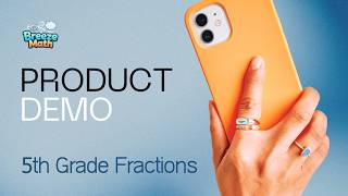 5th Grade Fractions Demo – Adding Unlike Denominators | BreezeMath screenshot 2