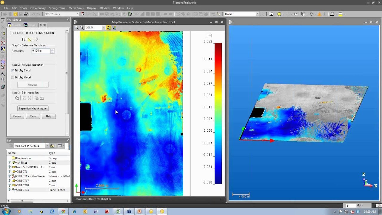 Laser Scanning A Floor To Measure Flatness And Level With Trimble