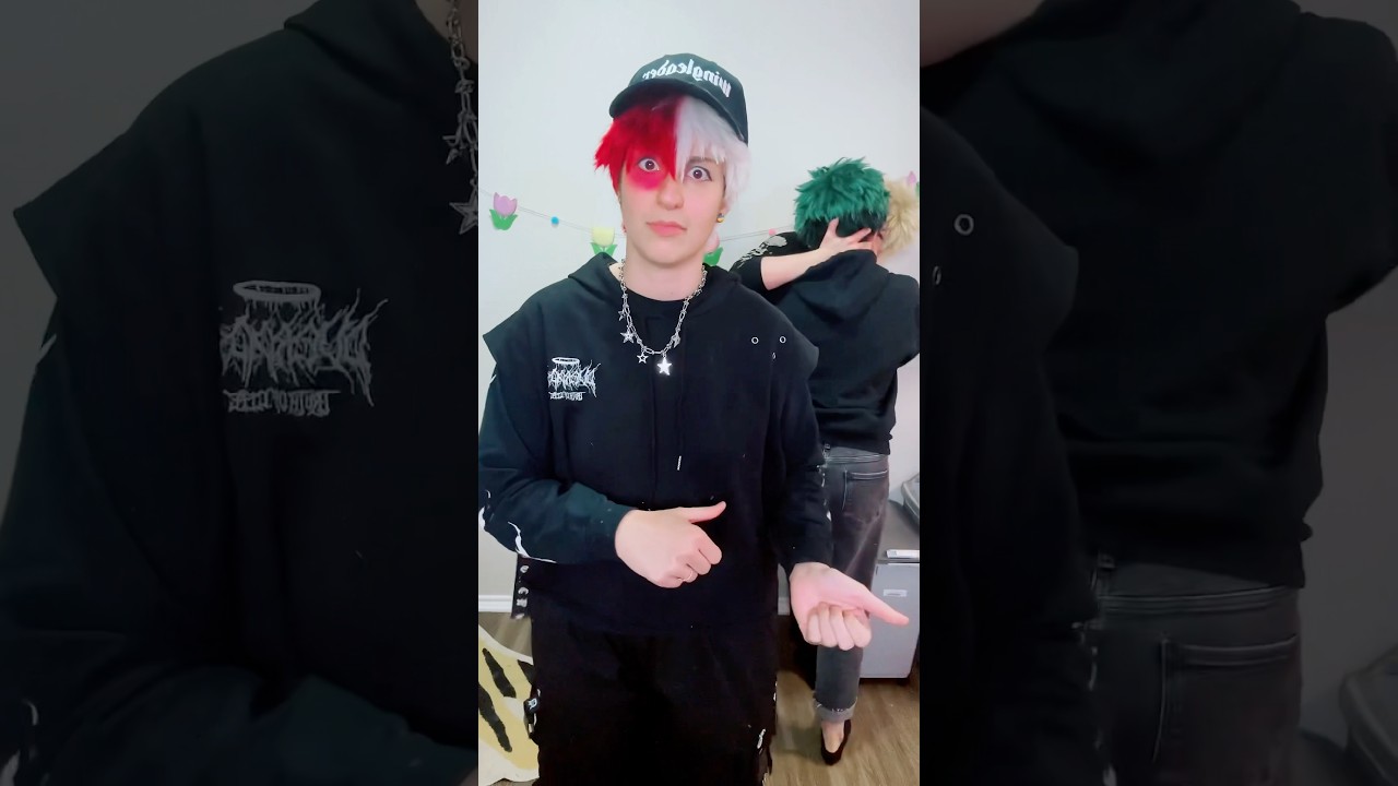 LEFT RIGHT GO💥🥦❄️ #bbnomoney #bnha #cosplay #bakudeku #deku #bakugou #todoroki #mha #mhacosplay