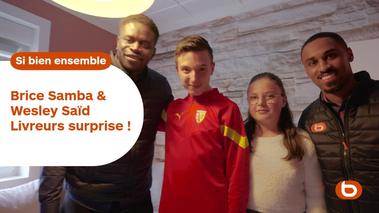 Brice Samba & Wesley Saïd nos Livreurs surprise ! (trop mignon) I Boulanger x RC Lens