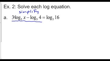 Lesson 9-3: Properties of Logarithms