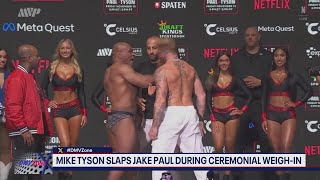 Mike Tyson slaps Jake Paul