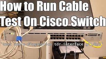 Cisco Switch Cable Test Command