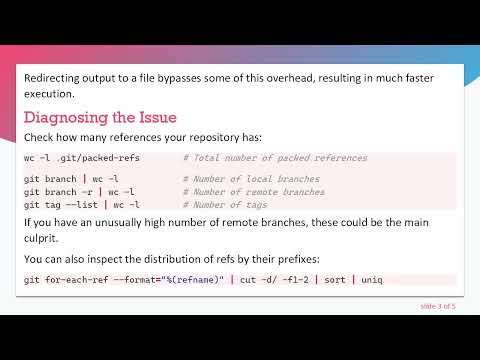 Why Is git log Slower When Outputting to a TTY in Large Repositories?