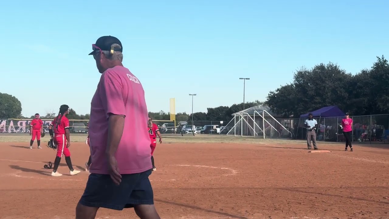 Brenna Dunlap pitching warm up during game