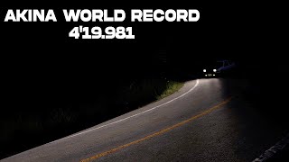 Ek Akina Downhill World Record with Takumi's Ae86 Initial D 240hp - 4'19.981 Assetto Corsa