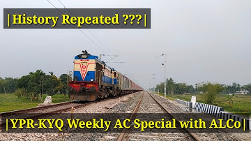 Yasvantpur - Kamakhya Weekly AC Special with MLDT WDM-3A in High Speed Rush #ALCo