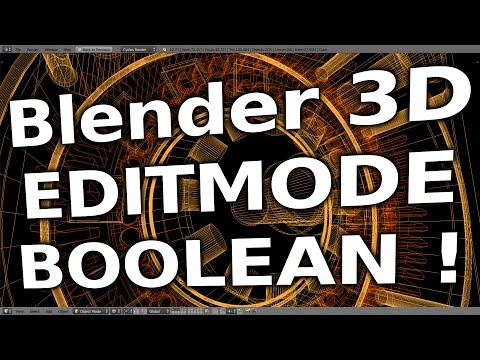 (R)evolution! Modellieren mit Edit-Mode-Booleans - Blender 3D Modeling Tutorial (german)