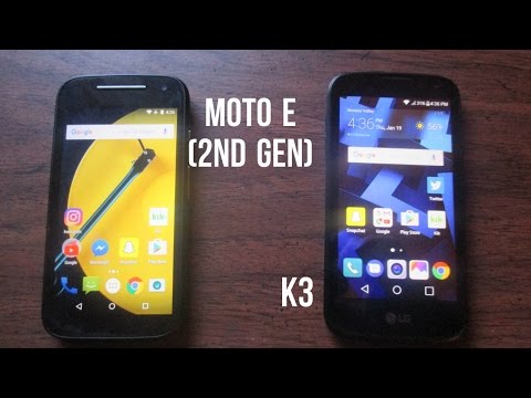 Motorola Moto E (2nd Gen) vs LG K3