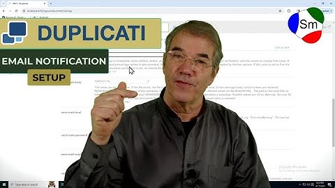 Duplicati Backup - Setting Up Email Notifications via SMTP