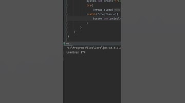 Simulate loading percentage in terminal using Java