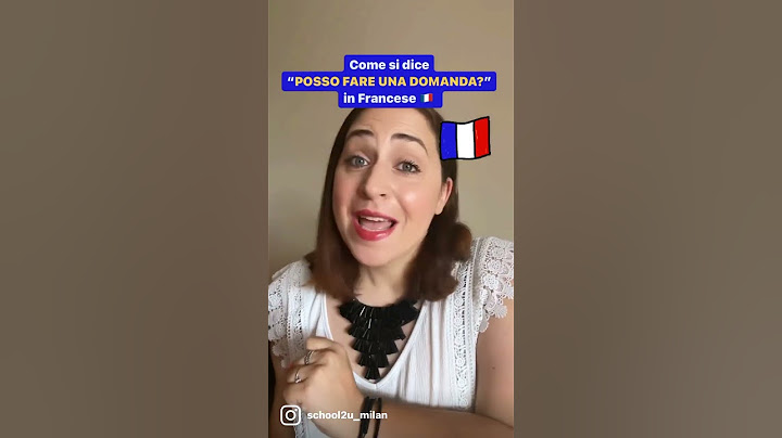 Posso fare una domanda? (in francese)