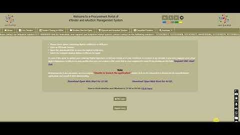 Steps to install the "Open Web Start Application" on the e-Wizard website