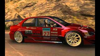 Evo IX testing in Lake Side rFactor