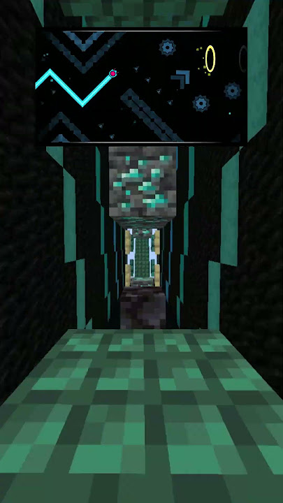 I REMADE The Geometry Dash SONIC WAVE PART in MINECRAFT!
