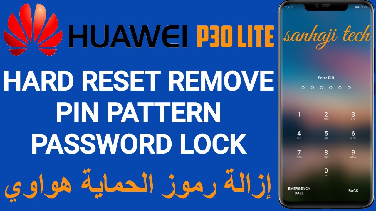 Hard reset Huawei P30 Lite MAR LX1A Remove pin, pattern, password lock 2023 YouTube