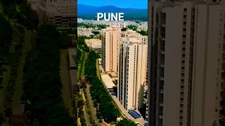 Pune City - Pune City 4K Drone View | Pune City Skyline Night View | Pune City Status #pune #shorts