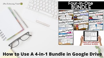 How to Use 4-in-1 Reading Comprehension Sets with Digital Files in Google Drive | Emily Gibbons