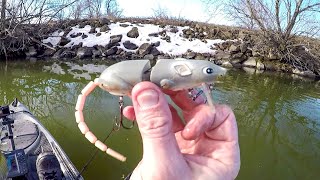 Winter Fishing For... Topwater Bass? by NDYakAngler 122,698 views 2 months ago 19 minutes