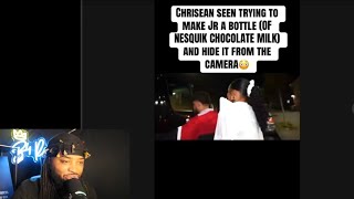 Chrisean Rock Makes Chrisean Jr A B0ttle Of Nesquik With Nothing Healthy In It !!!