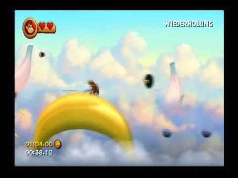 Donkey Kong Country Returns Level 9-1 Goldener Tem...