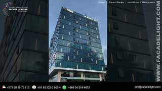 Pranava Business Park Facade Lighting Project #facadelightingservices #india