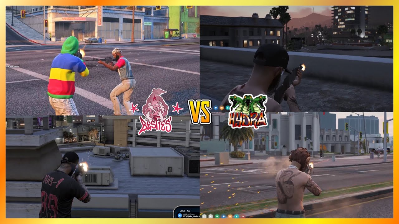 Besties vs Hydra At Boulevard Del Perro (6th Fight) (Multi POVs) | NoPixel 4.0 GTA RP
