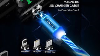 Magnetic Fast Charging Cable With Luminous Flow Lighting Quirkyfy