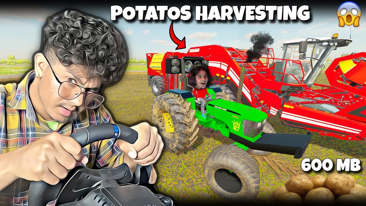 HOW TO HARVEST POTATOES - Farming Simulator 22