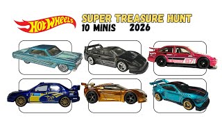 HOT WHEELS SUPER TREASURE HUNT 2026 (10 MINIS)