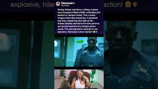 Wesley Snipes maintains a chilling, hushed tone throughout Blade (1998), embodying the