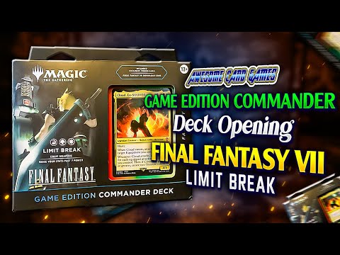 mtg final fantasy commander decks limit break Magic: The Gathering VII Deck The Gathering Universes Beyond x Final Fantasy Game Edition Commander Deck Opening: