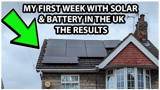 My Solar & battery install after 1 weeks usage what are the results?