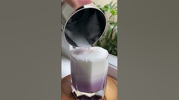 Taro Latte #shorts #asmr #homebarista #homecafe #aesthetic