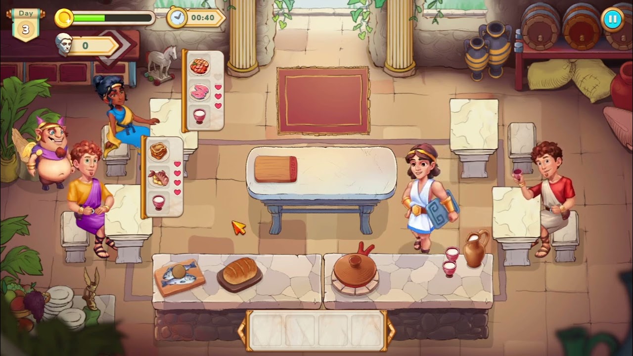 Greek Kitchen Frenzy: Dionysus – Collector’s Edition [time-management cooking game]