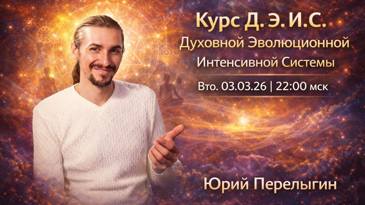 Курс Д. Э. И. С.  Духовной Эволюционной Интенсивной Системы. Юрий Перелыгин 🔹Project Bravo🔹